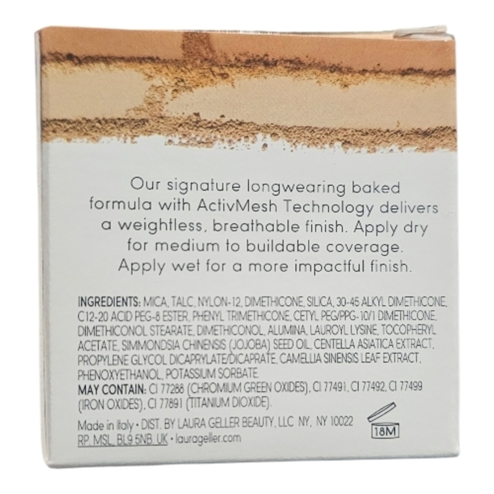 Laura Geller Double Take Baked Powder Foundation - Medium Travel Size NEW - Picture 2 of 8